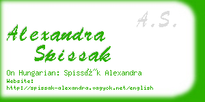 alexandra spissak business card